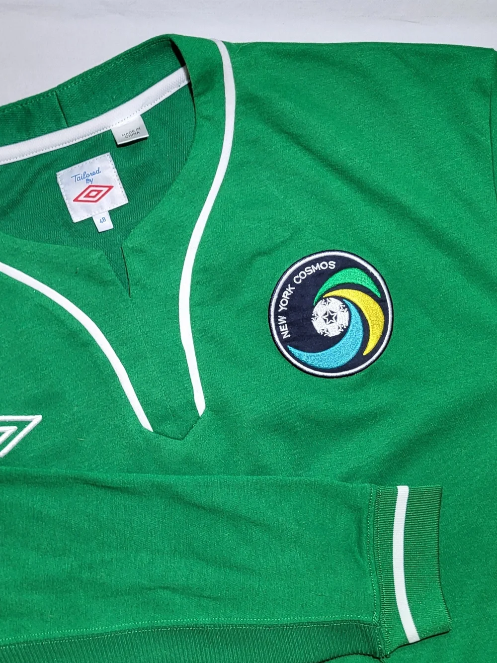 Umbro Rare 2011 New York Cosmos Green Long Sleeve Henley
